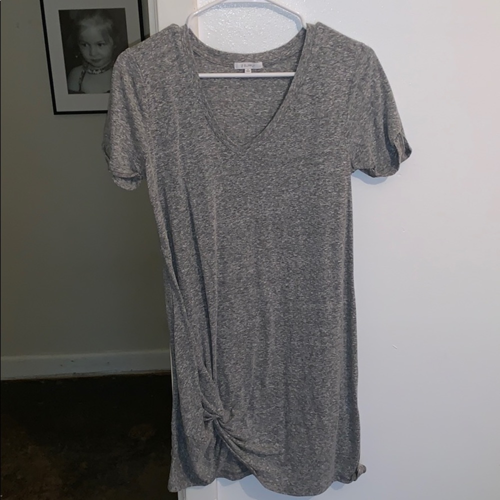Grey t-shirt dress